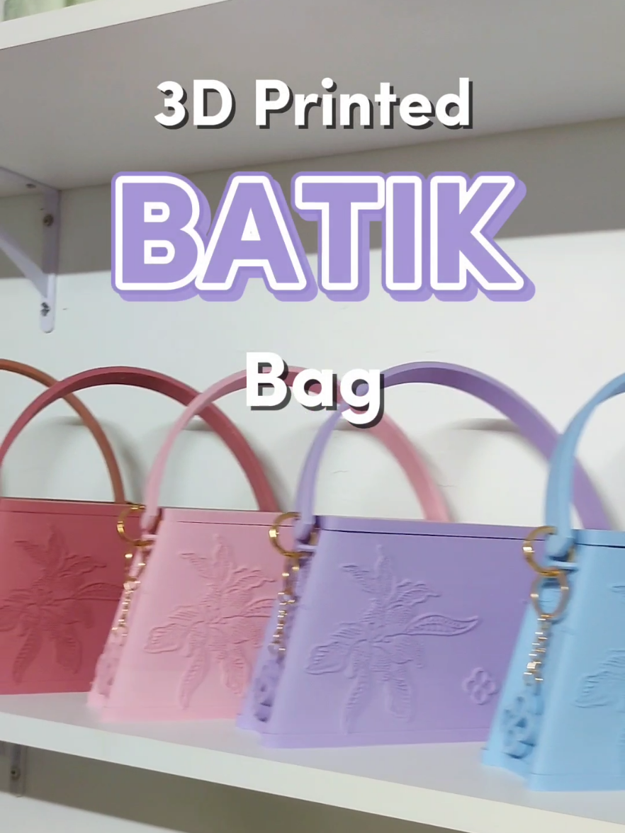 will be released this week. Stay tune peeps! #3dprinting #3dprintedbag #cloudberry #cloudberrybag #batikbag 