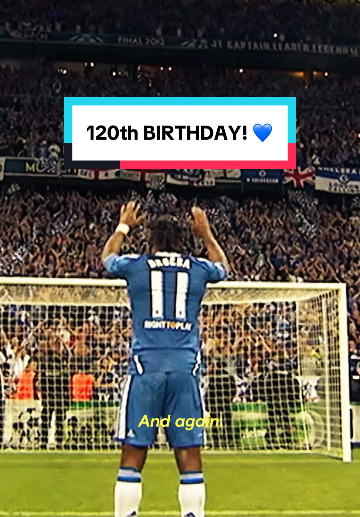 Today marks 120 years of Chelsea Football Club.   This game is what we make it. 💙🥹 #CFC #ChelseaFC 