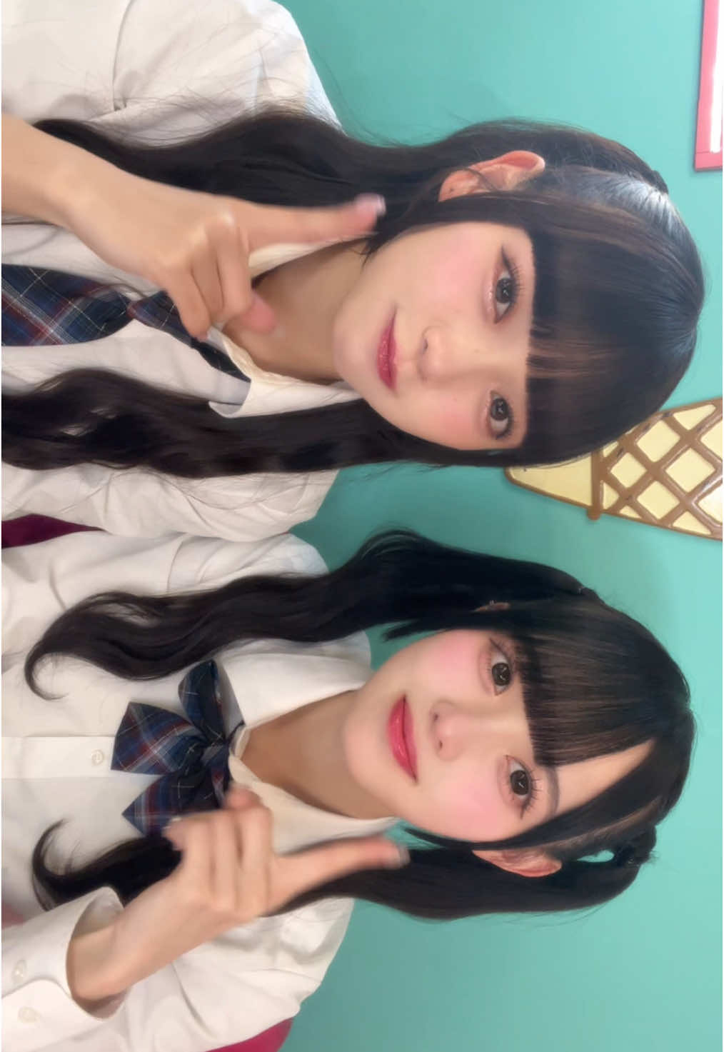 双子ダンス👧🏻👧🏻💙🎀@松本ももな 🎀 