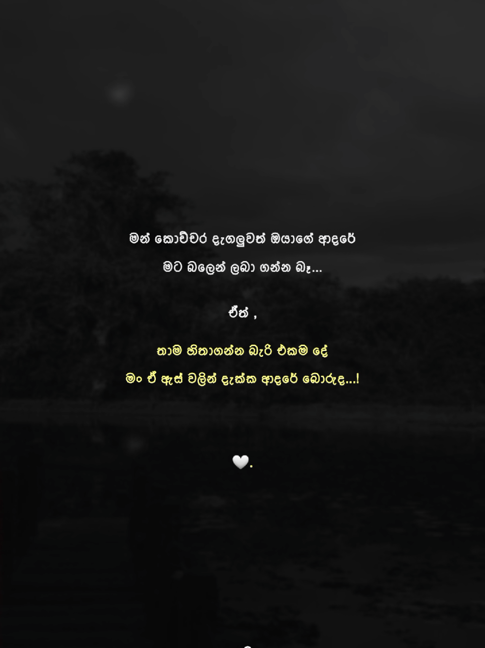 කොච්චර දැගලුවත් ඔයාගේ ආදරේ බලෙන් ලබා ගන්න බෑ...! 🥺🤍 #CapCut #trending #fyp #foryou #foryoupage #onemillionaudition #fypシ゚ #followers #fypシ゚viral #kurunagala_squad🔰 #kurunagala #highlights #wheneverwherever #shani_bear_🧸💞 