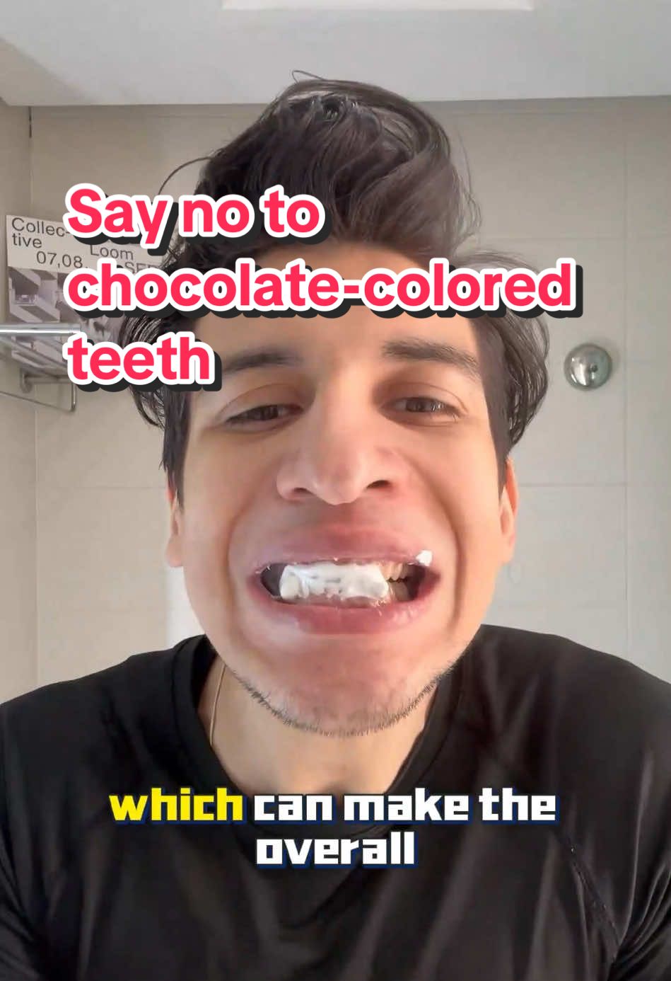 I'd rather have a complexion like chocolate than teeth that are the color of chocolate. That's really not a good look.#TeethWhitening #teeth #Yellowteeth #oralcare #gingivitis #sp8 #astraglow #probioticstoothpaste #oralhealth 