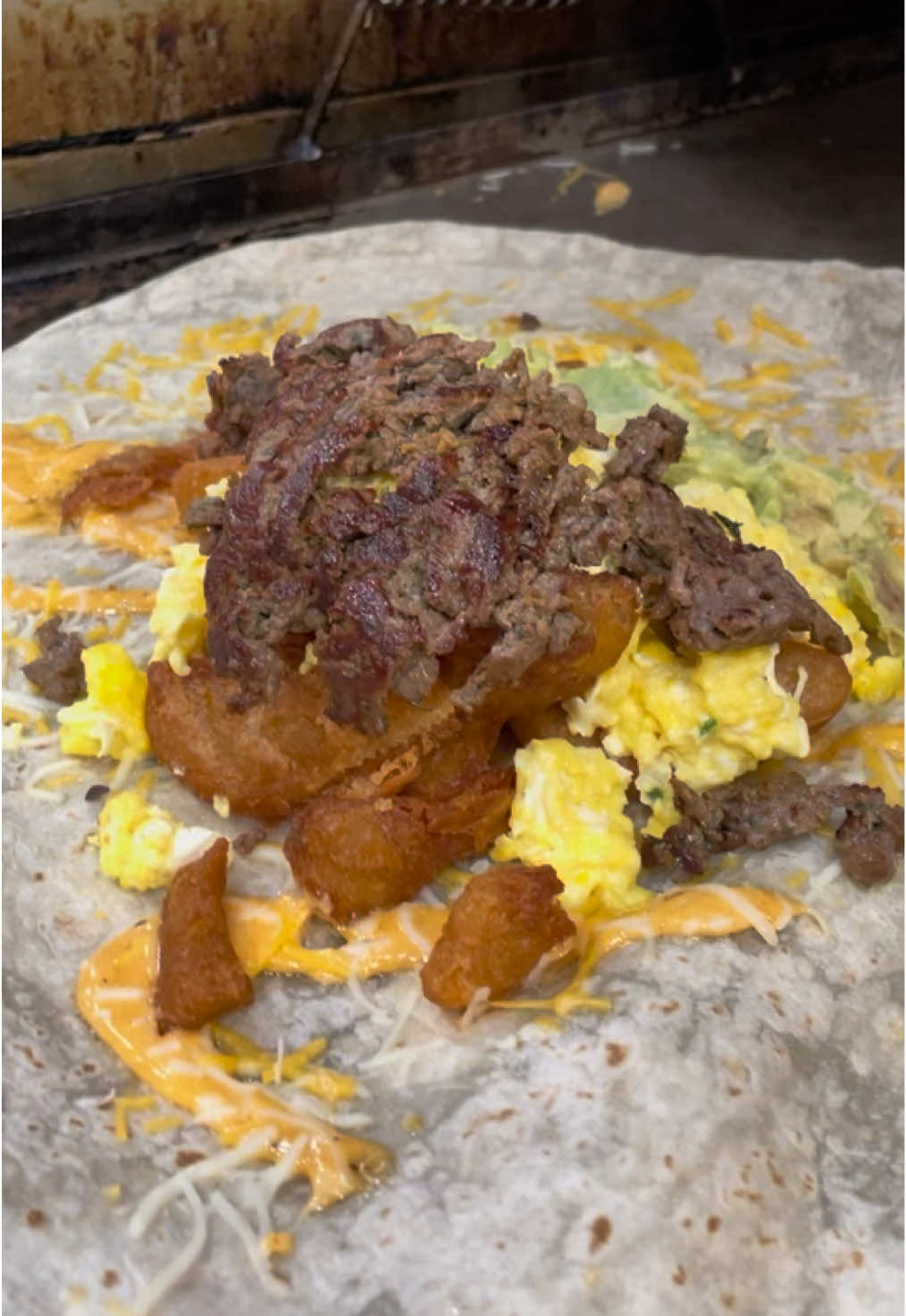 Monday blues? We got you covered! Your burrito is ready #eggbred #burrito #ribeye #asada #egg #lahabra #longbeach #huntingtonbeach #brea #fyp 