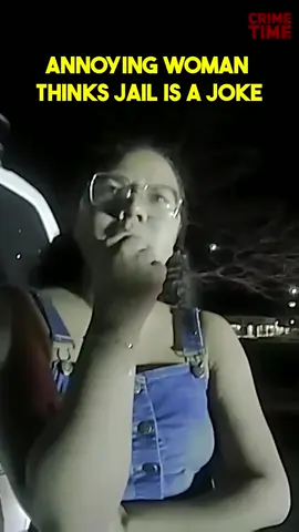 Annoying woman thinks jail is a joke#Cops #police #policeofficer