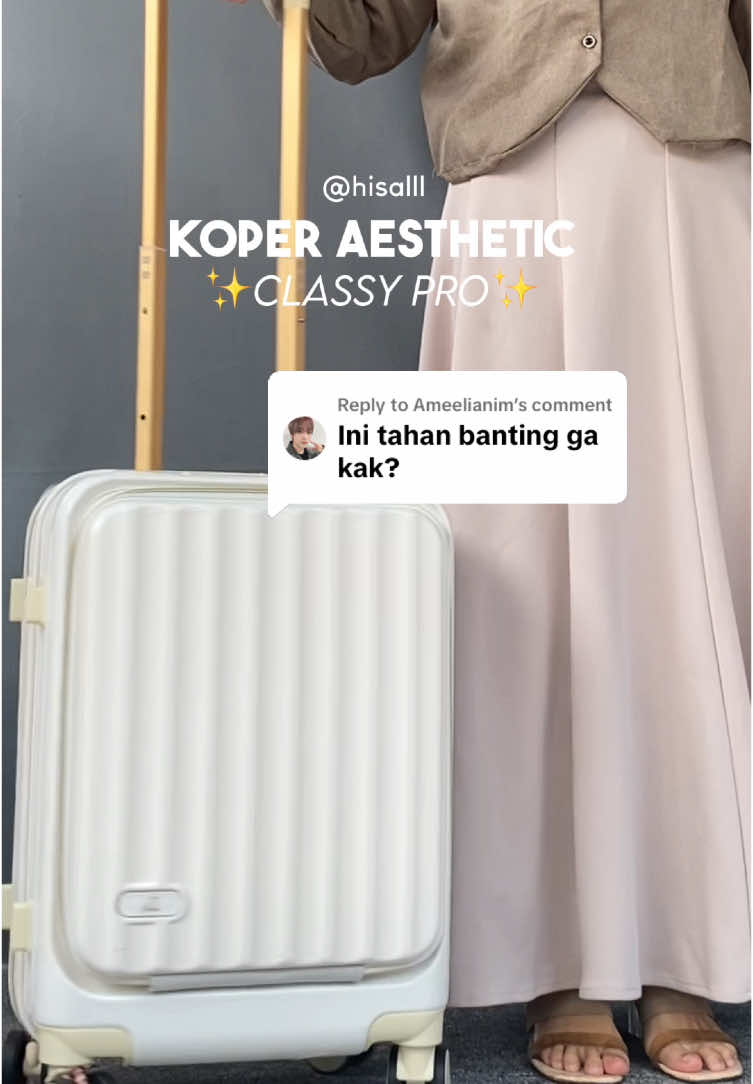 Replying to @Ameelianim koper ini lebih tahan banting kak #kopercantik #kopermurah #kopertravel #koper 