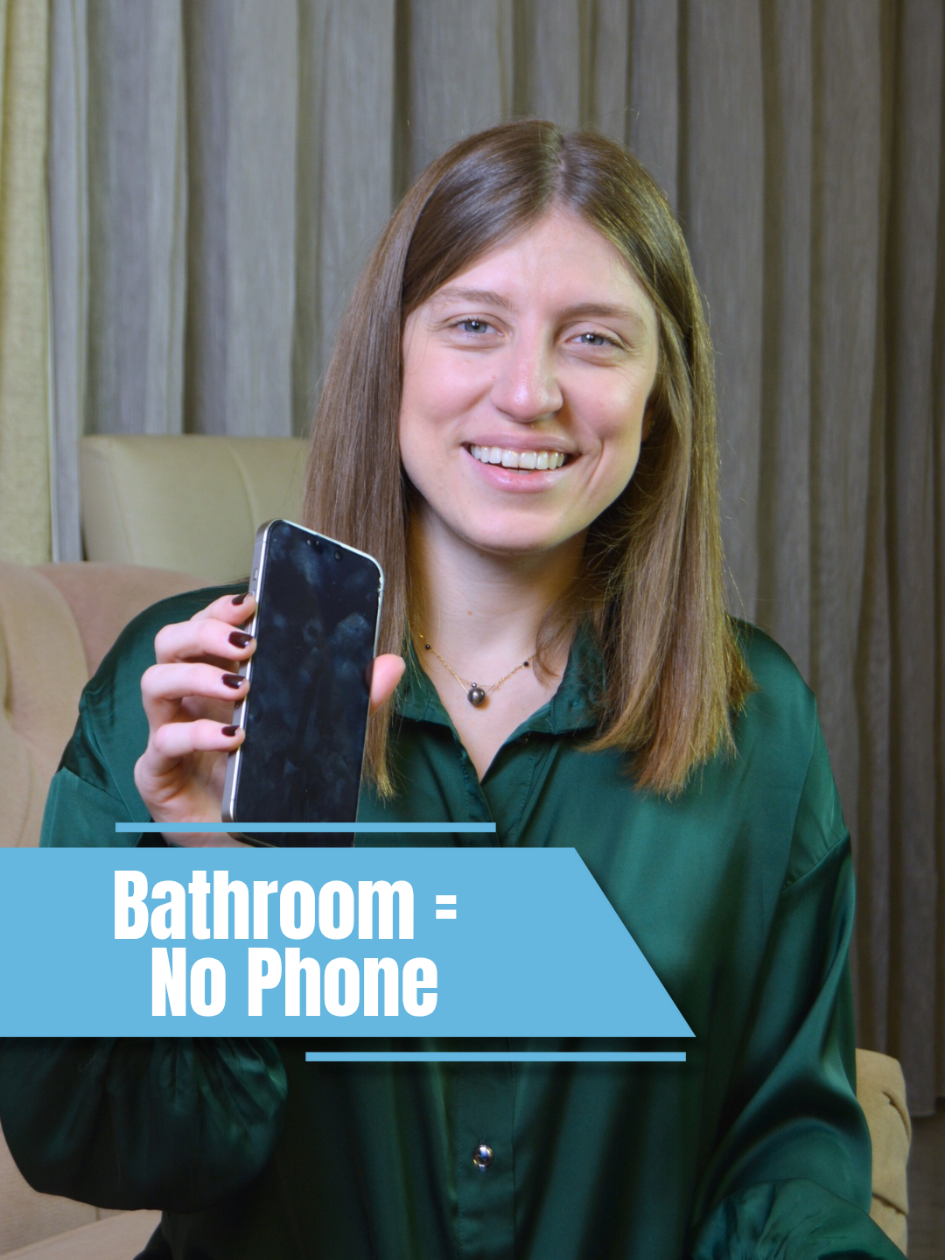 🚫📱 Think twice before taking your phone to the bathroom! 🚽💨 Did you know your phone can carry more bacteria than a toilet seat? 🤢 Plus, the longer you scroll, the longer you sit—leading to neck and back strain! Next time, give your body (and your phone) a break. Leave it outside! #PhoneFreeBathroom #HealthTips #StayClean #BetterHabits