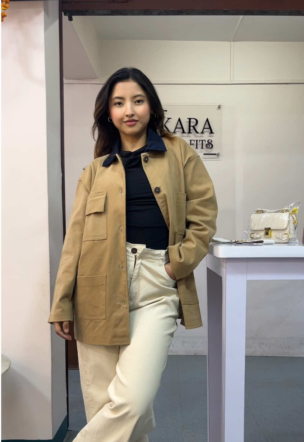 Style k-lassic jacket with us ❤️ #karafits #jacket #fashiontiktok 