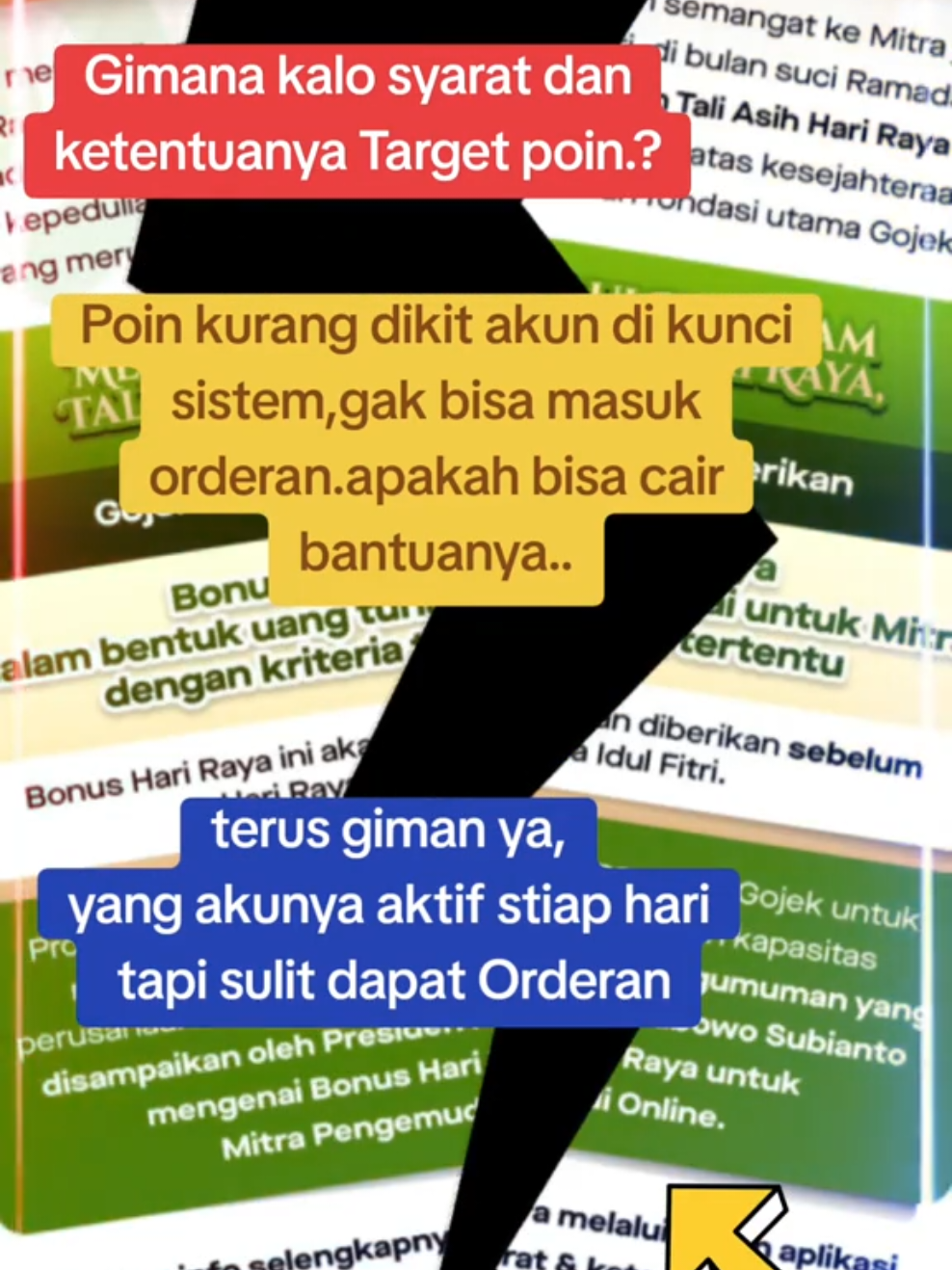 Untuk teman² ojol se Indonesia termasuk saya,intinya berdo'a saja semoga kita bisa dapat THR semua🤲..saya kira kita jangan terlalu berharap,dapat ya syukur alkhamdulillah.takutnya kalo kita terlalu berharap takutnya kecewa. tau sendiri kan pihak aplikator sekarang ke kita gimana..mengingat itu semua ada syarat ketentuan dan kriteria tertentu..tetap semangat salam satu aspal pejuang keluarga..#ojolindonesia #Ojolsoloraya  #OjoldapatTHR  #fypage #hasilwacanapakpresidenprabowoojoldapatthr