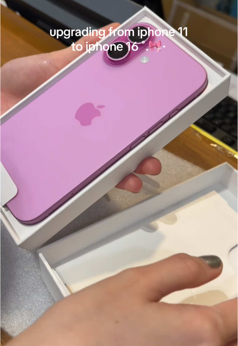 finally after 3 years. 💖 #iphone16 #pinkiphone #iphoneunboxing #fyp 
