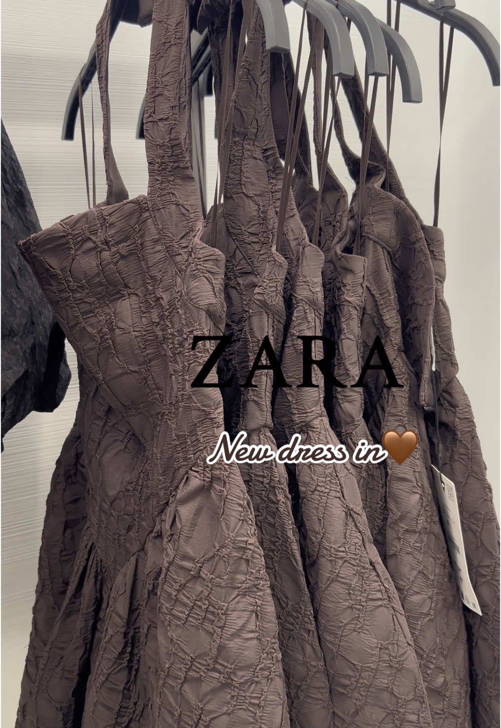 Cutest brown little dress🤎@ZARA #zara #zaradress #zaranewin #fyp #zaratryon #moda #OOTD 