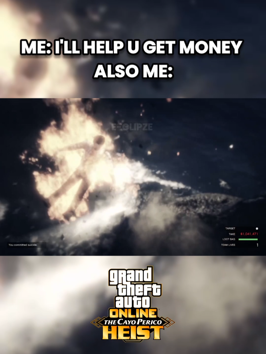 Oops 😬😂 #cayoperico #cayopericoheist #gtaonline #gtafunny 