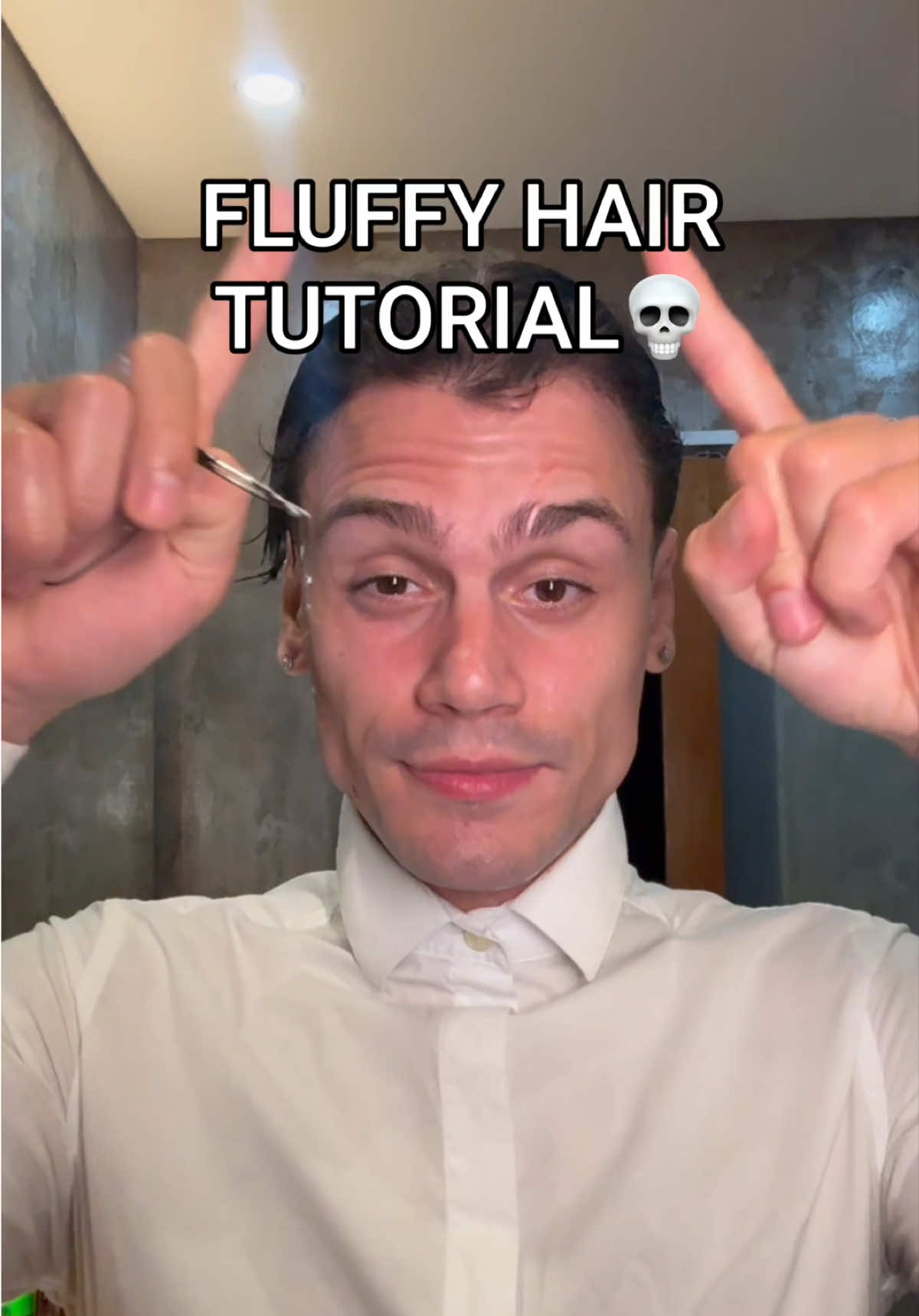 FLUFFY HAIR TUTORIAL💀#shelove 