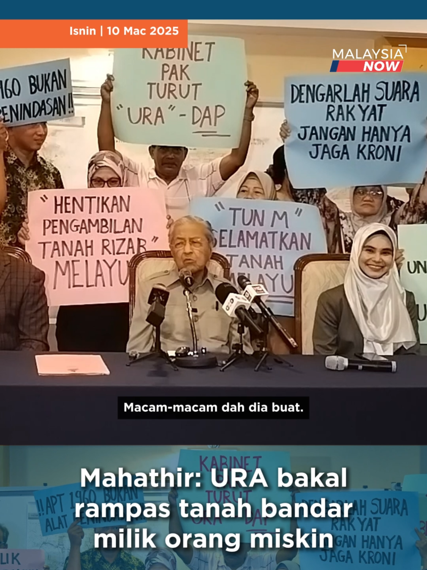 Mahathir: URA bakal rampas tanah bandar milik orang miskin | 10 Mac 2025 #MalaysiaNow #MNow #MNowNews #Malaysia #berita #beritatiktok #fyp #tundrmahathir #anwaribrahim #kampungbaru #kampungsungaibaru