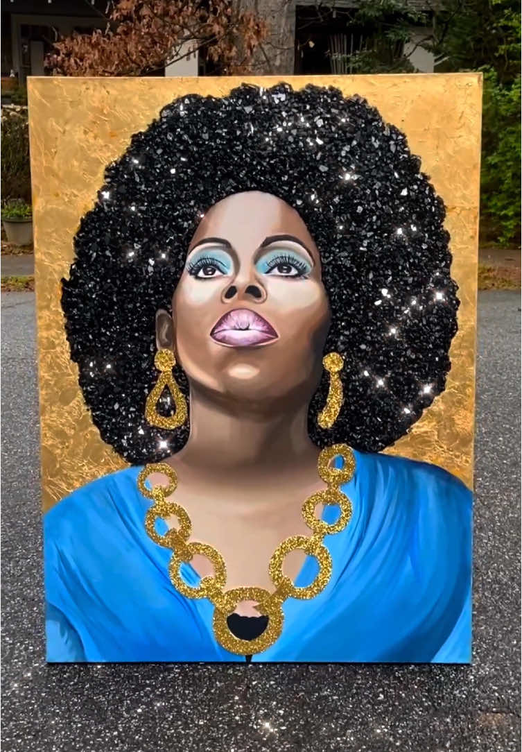 Rest well, Angie 🖤 #art #painting #fyp #foryoupage #angiestone 
