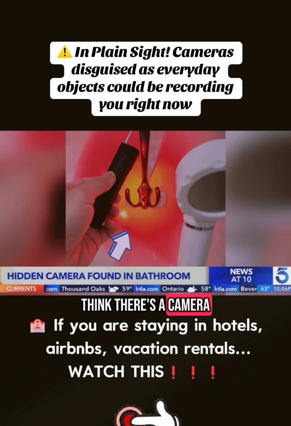 This little gadget can save your lives! #LifeHack #safety #safetytips #travel #traveltiktok #hiddencamera #gpstracker #airbnb #hotel #trackingdevice #gps #tiktokshop #airbnbfinds 