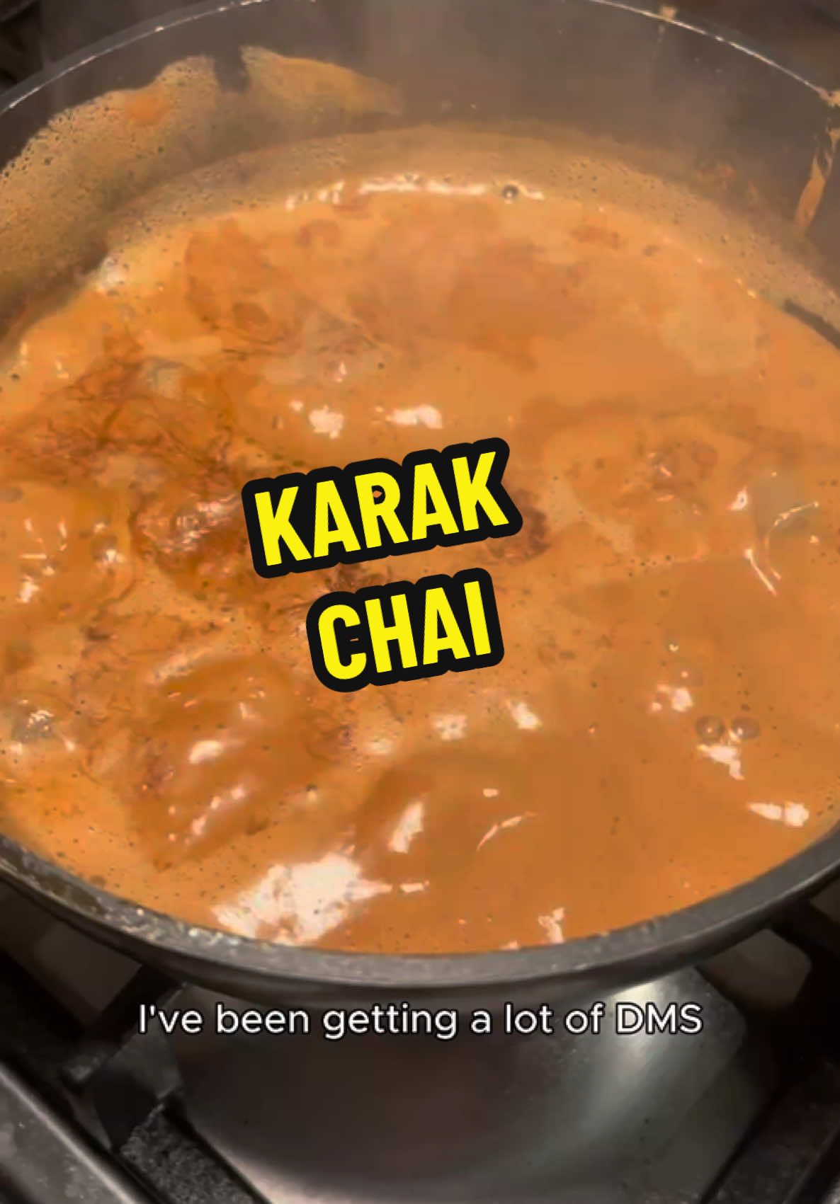 How to make karak chai! 🫖 This recipe makes 3 cups of tea! As long as you follow these ratios, you can make as little or as much as you wish      0.    1 tsp sugar per person (or more)     0.    1/2 cup water per person      0.    1 teabag each minimum and then I always add 1 extra, e.g. 4 teabags for 3 people     0.    1/4 cup milk per person     0.    1/3 cup evaporated milk per person Ingredients: 3 tsp white sugar  3-4 cardamom pods  1.5 cups water  0.75 cup milk 1 cup evaporated milk Method: Add sugar and cardamom to a saucepan and melt it on a low heat, it burns very quickly so keep an eye on it, as soon as it changes colour, add water. Bring it to the boil while stirring the melted sugar through, add teabags and boil it on a medium heat for 5 mins.  Next add milk, bring it to the boil then turn the heat down and simmer for 5 mins. Then add evaporated milk, again bringing it to the boil and then letting it simmer on a low heat for 10 mins. The longer you boil it thicker your tea will be!  #iftar #chai #tea #Ramadan  #ramadan2025 #karakchai #fyp #foryou 