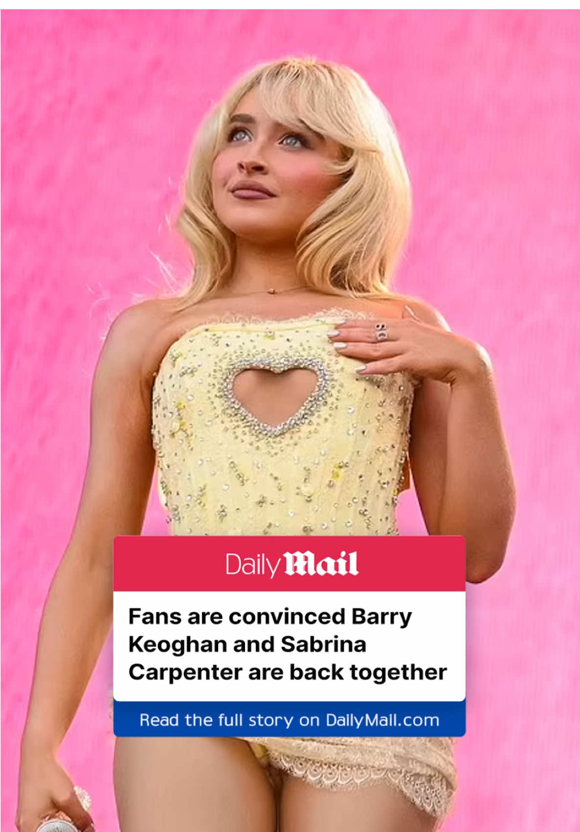 Barry Keoghan hints he’s reunited with girlfriend Sabrina Carpenter after dropping a major clue at Paris Fashion Week 🤫 So are they back together? Read more on DailyMail.com  #sabrinacarpenter #barrykeoghan 