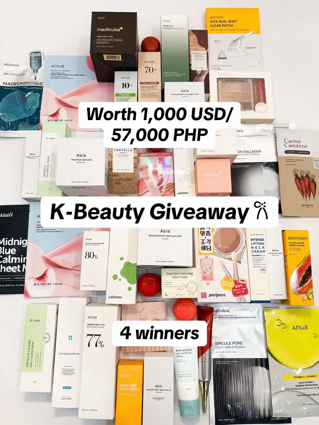 I’m giving away ≈$1,000 USD / 57,000 PHP worth of K-Beauty goodies to 4 lucky winners—2 on TikTok and 2 on Instagram! Each winner will receive 11 products ✨ How to Join? ♡ 1️⃣ Follow me on TikTok (@illaalvarez) & Instagram (@illaalvarez) 2️⃣ Like & repost/share this post (don’t forget to tag me so I can see it!) 3️⃣ Comment where you’re from & tag 2 friends who’d love this giveaway 💕 4️⃣ Extra Entry 🎀 Keep engaging! Like, comment & save my other videos for more chances to win. Giveaway Period & Winner Announcement ♡ 📅 Duration: March 11- 31, 2025 (PHT) 📢 Winner Announcement: Winners will be contacted via DM from this account on April 1. I’ll also post a story on both TikTok & Instagram to share the winners publicly!  As promised, I have another giveaway for you guys! 🫶🏻 I’m beyond grateful for all the love & support and I want to give back as much as possible. 💝 This is my way of saying thank you for being part of this journey with me! 🥹💞 #kbeautygiveaway #skincare #giveaway #skincaregiveaway #makeupgiveaway #koreanskincare #kbeauty #skincareproducts #glassskin #koreanmakeup #viralskincare #viralmakeup 