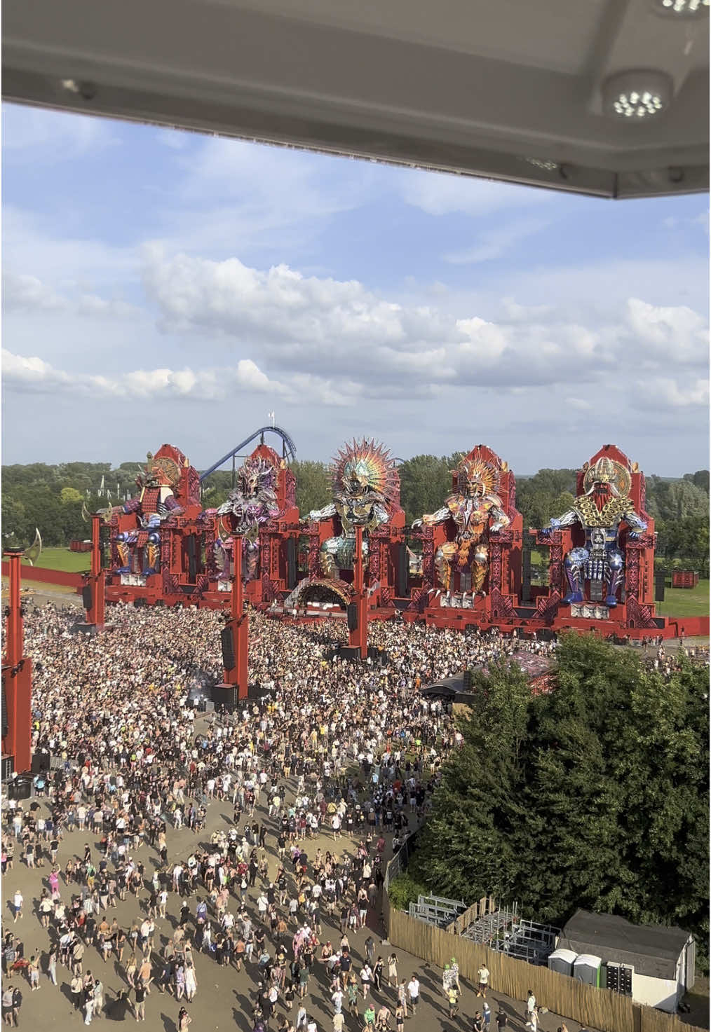 Defqon 1 !!!!!! 😎🦘🔥  view from above ❤️☝️🎡 Enjoy ! 🎉🦘🫶  #hardcore #fest #party  #defqon1 #netherlands  #funnytiktok 