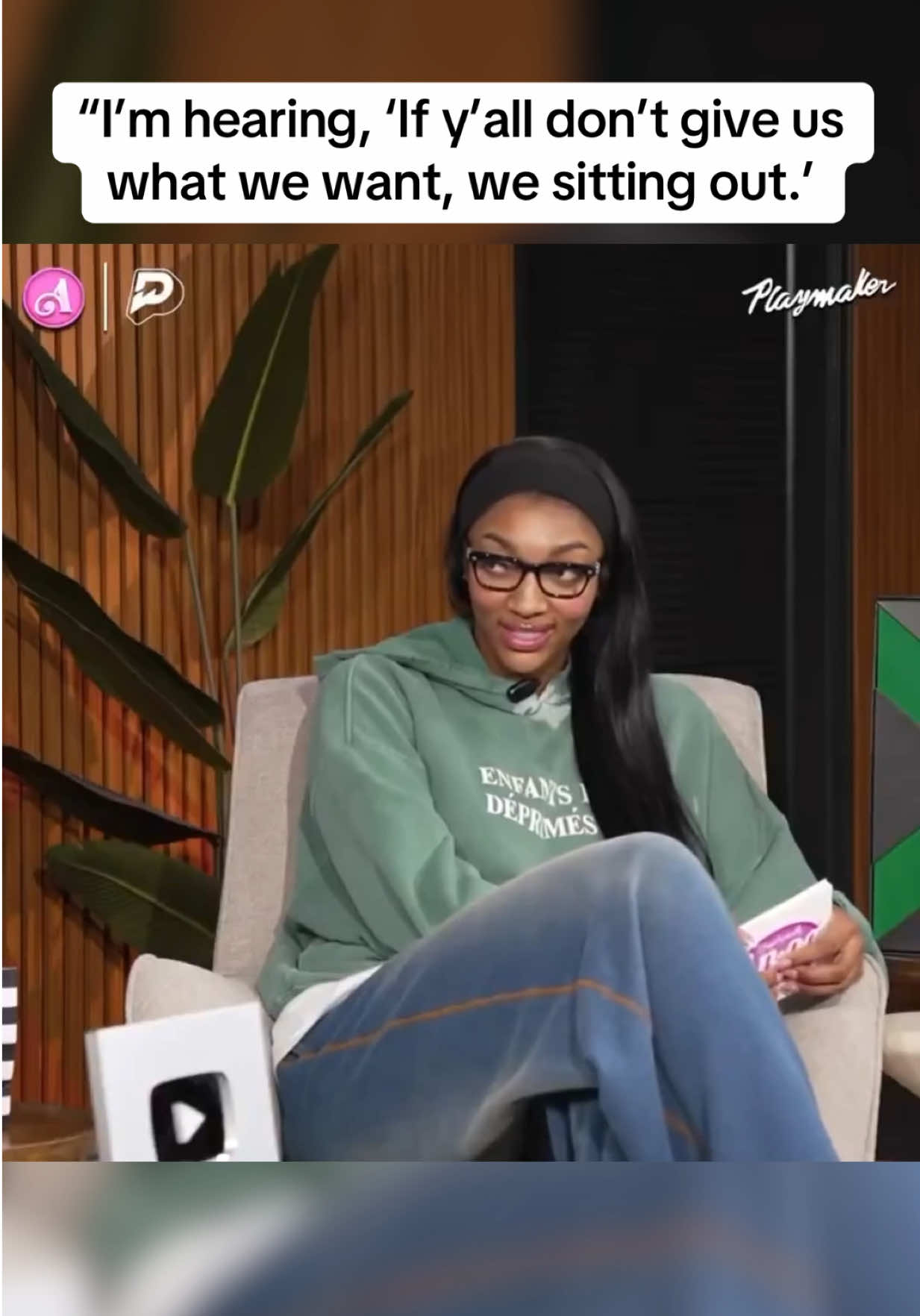 #AngelReese and DiJonai Carrington spoke on the most recent episode of Unapologetically Angel about #WNBA CBA negotiations. #womenssports #basketball  (via Unapologetically Angel)
