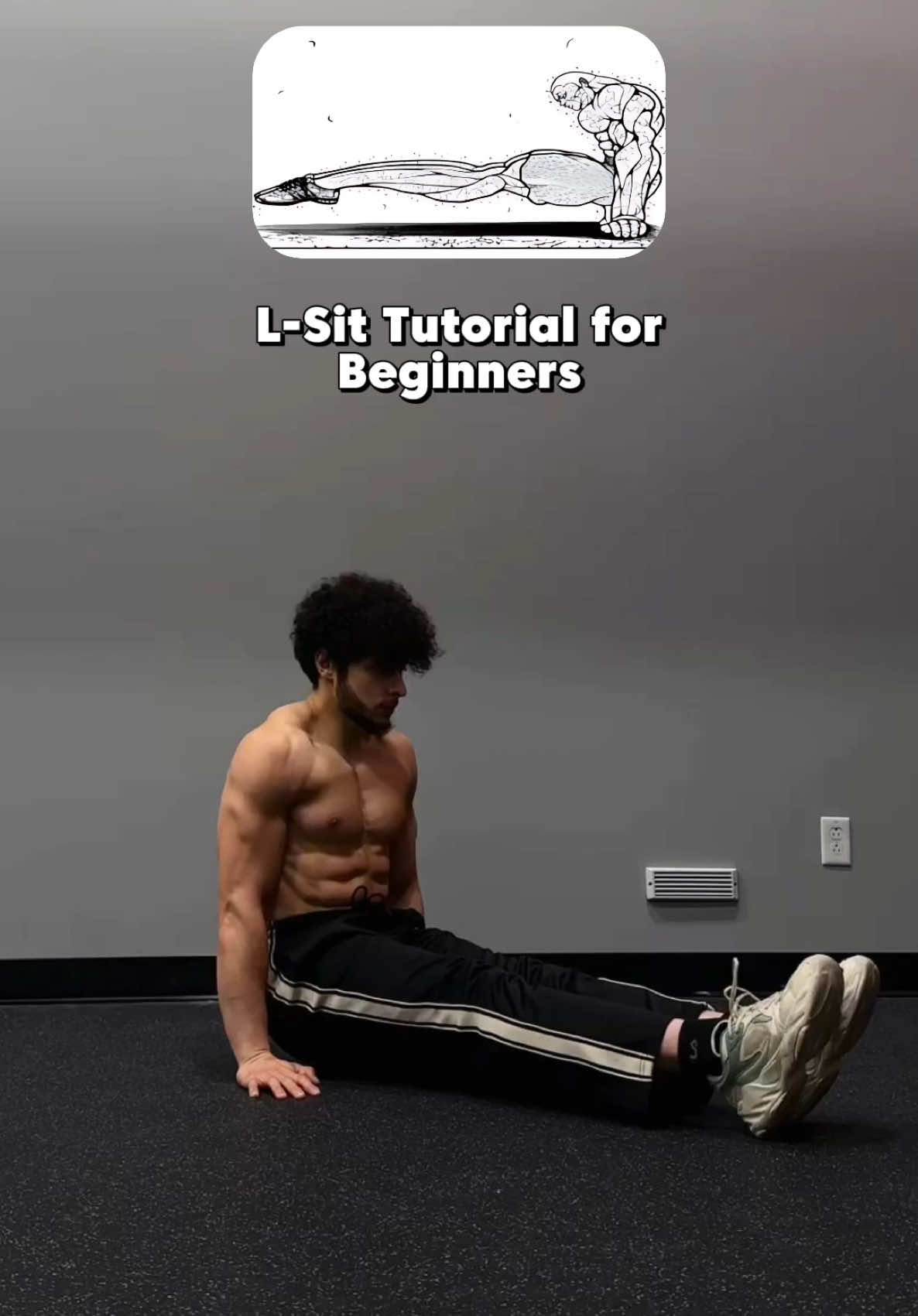 L-Sit for beginners - Save it 🤝 #fyp #foryou #tutorial #calisthenics 