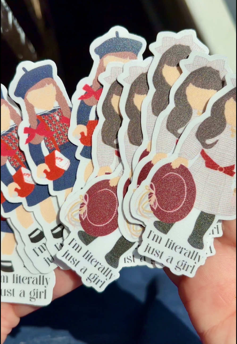 Pack orders of our best selling American girl doll stickers with me 🫶🏻