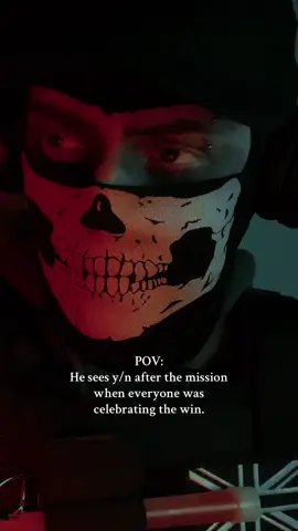 Admiring you. #miloilo #MDNI #masktok #maskedmen #cosplayer #ghostcosplay #cod #callofduty #masktiktok #maskedman #pov #povstories #acting #yn #ynpov #ynstories 