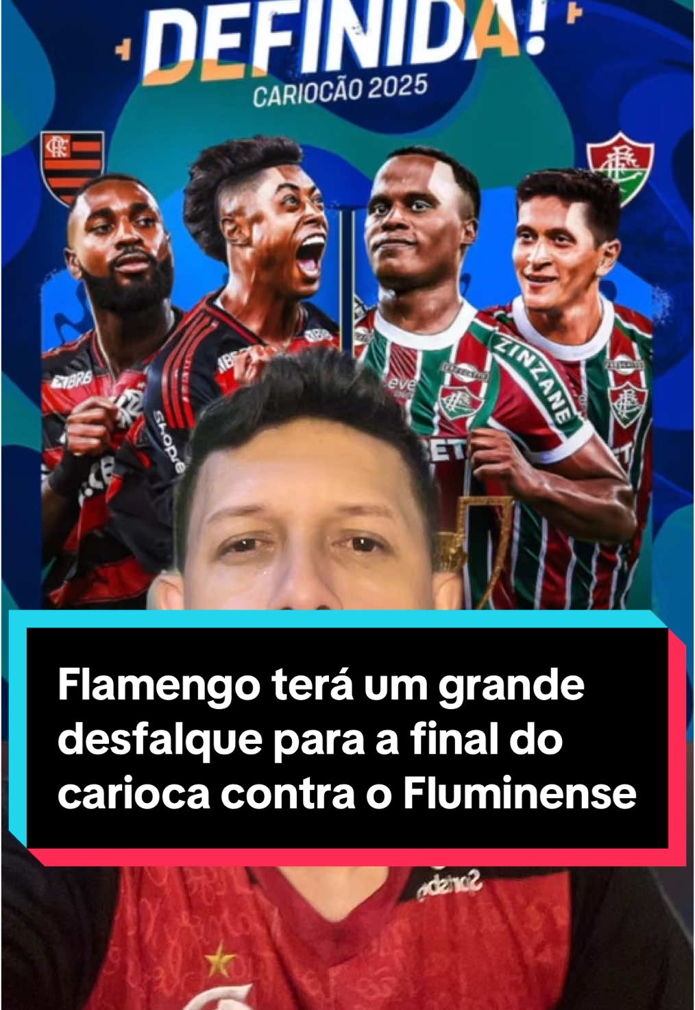 Flamengo terá um grande desfalque para final contra o Fluminense  #flamengo #futebol #carioca #tiktokesportes 