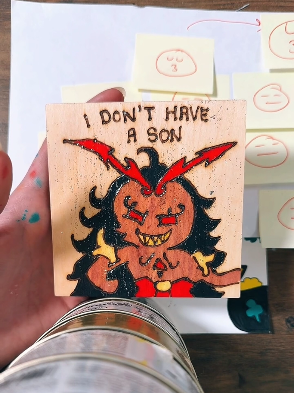 You all are done!! #customwoodburning #customwoodburningart #cookierunkingdom #crk #burningspicecookie #burningspice #foryoupage #viralvideo #trending 