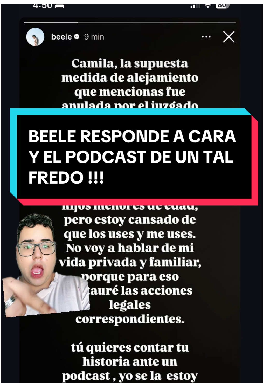 Beele responde a Cara en el podcast de un tal Fredo. #beele #beelemusic #caraoficial #untalfredo #untalfredopodcast #isabellaladera 