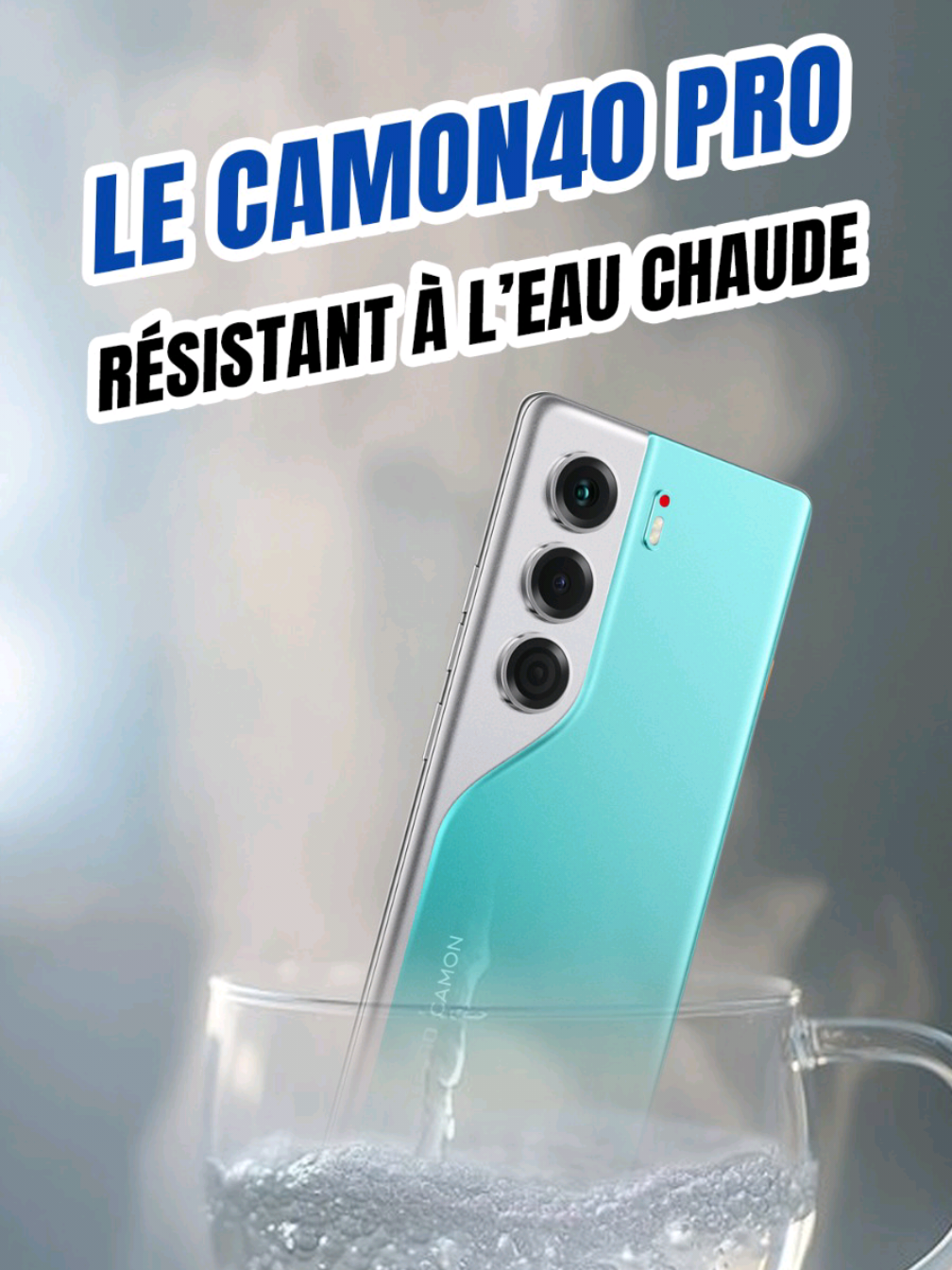 Le CAMON 40 est résistant à l'eau ! E KO moun ?  #CAMON40 #bamakomali🇲🇱 #malitiktok🇲🇱 #TECNOMobile #TECNO #TECNOAI #Precommande #pourtoii #pourtoi 