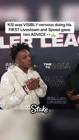 KSI was VISIBLY nervous doing his FIRST Livesteam and Speed gave him ADVICE 👀🙏 ~ #ksi #ishowspeed #fyp 