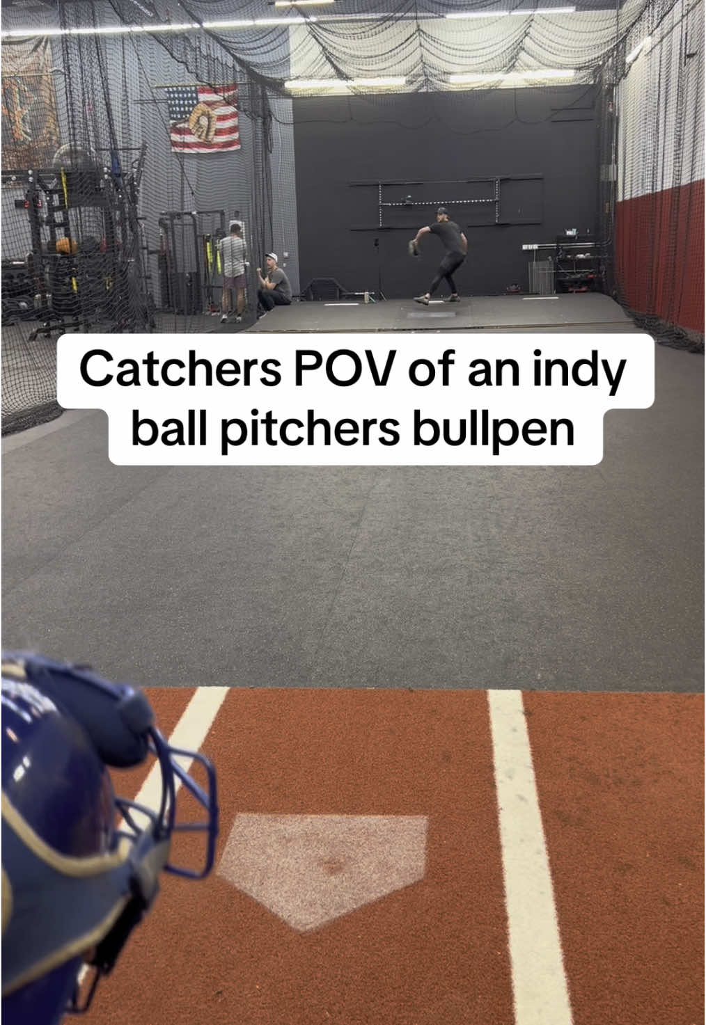 POV you’re catching a pro bullpen #baseball #baseballlife #foryou 