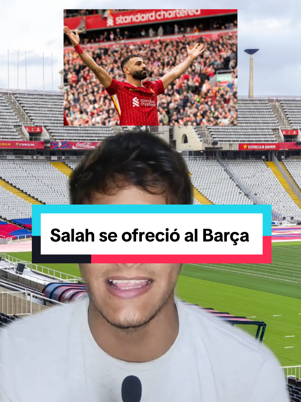 Salah se ofreció al Barça☝🏽 . . . . . . . . #fcbarcelona #noticiasfutbol #futbol #DeportesEnTikTok #winstonv15 #fotballacademy #tiktokfotballacademy #greenscreen 