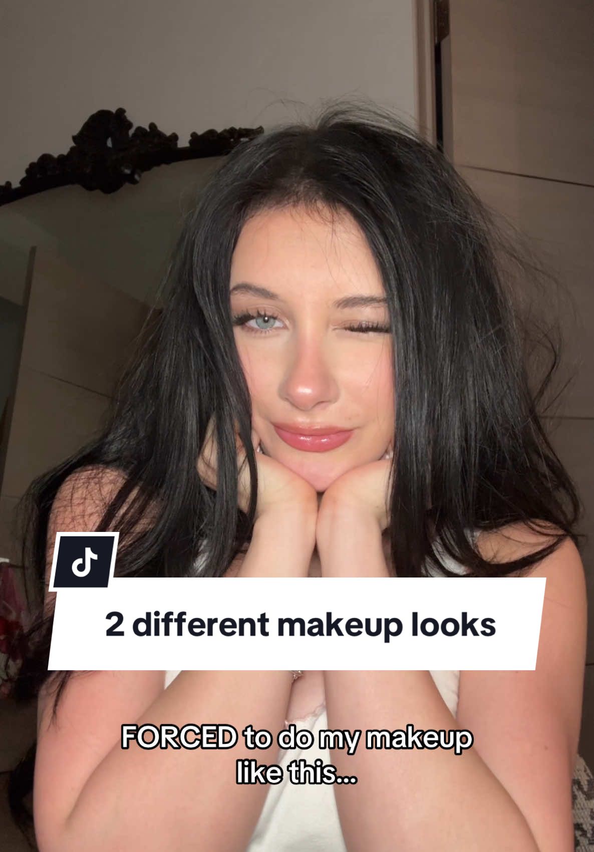 depends on the day not gonna lie…  i love doing both LOL😝😝 #fyp #foryou #grwm #makeup #glam #natural #cleangirlmakeup #glammakeup #makeuptrend #naturalvsglam 