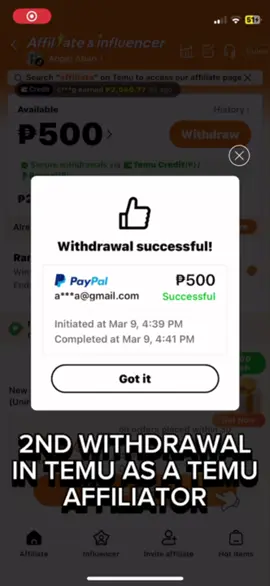MY 2ND COMMISSION AS A TEMU AFFILIATOR!🥹❤️ Join Temu Now: https://app.temu.com/m/mcoq1hi0bzk Be Temu Affiliator: https://temu.to/k/up3wzy72d7b              #temu #temuaffiliateprogram #earnwithme 