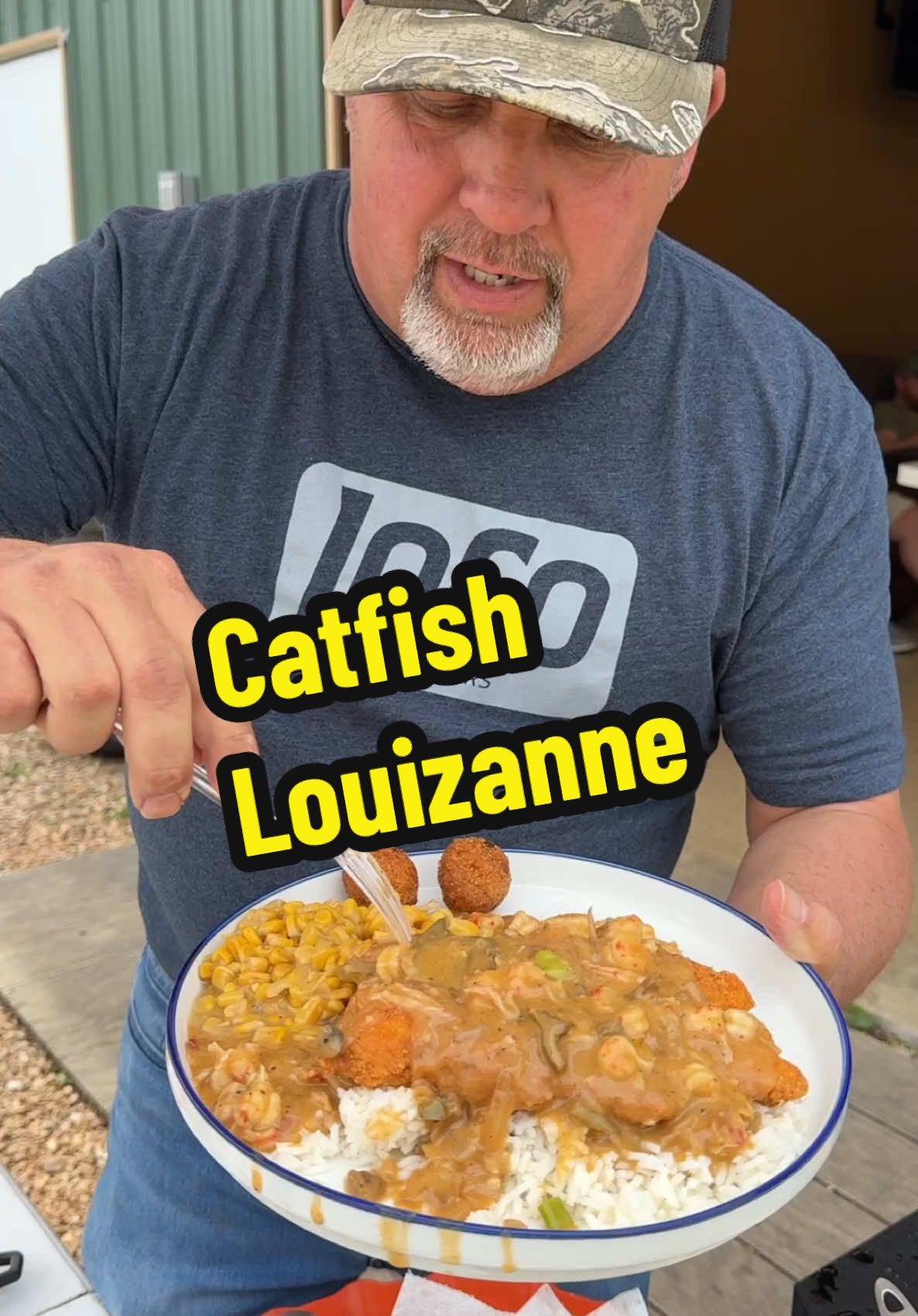 Here one of my favorite Louisiana dishes. We call it Catfish Louizanne. It’s a delicious combination of fried catfish on top of rice covered with crawfish étouffée. #fyp #fypシ  #crawfishetoufee #catfish #DinnerIdeas #dinner #goodfood #loco #cookitonaloco 