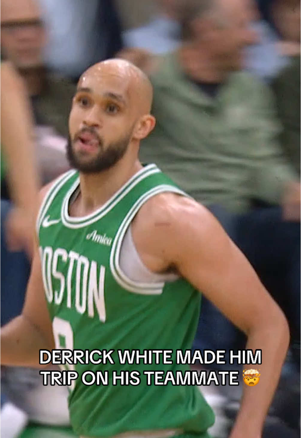 Derrick White had Walker Kessler LEANING. 😳🔥 #NBA #basketball #bball #derrickwhite #celtics 