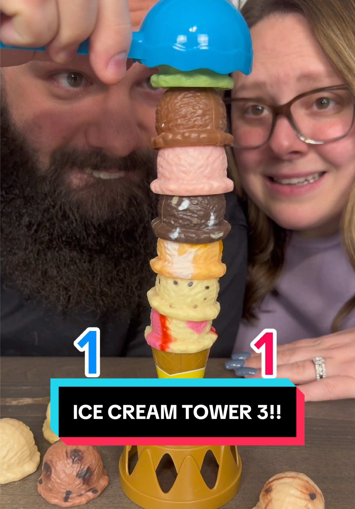 Don’t Knock Down The Tower!! #boardgames #GameNight #couple #fun 