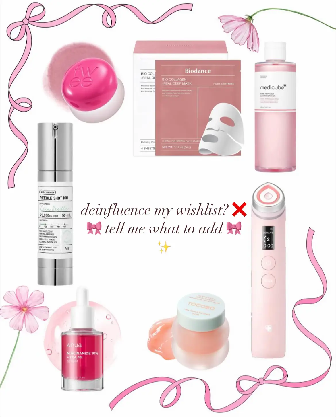 what else is on your wishlist?🌟 #stylekorean #stylekorean_global #medicube #reedleshot #fwee #puddingpot #boosterpro #txa #tocobo #lipmask #biodance #beautybox 