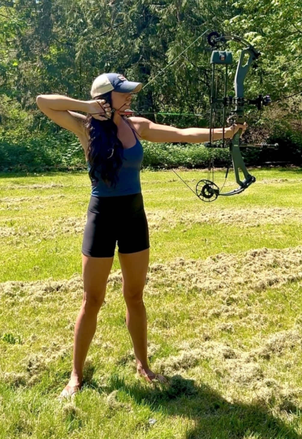 I miss shooting my bow in the sunshine!  #foryourpage #fyp #foryoupageofficiall #archery #archer #shooting #bow #womenwhoshoot #bowandarrow