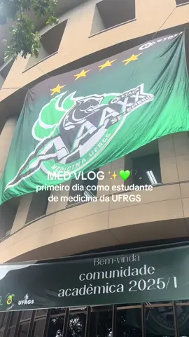 primeiro dia na med ufrgs 💚🐎 #fyp #medvlog #medicina 