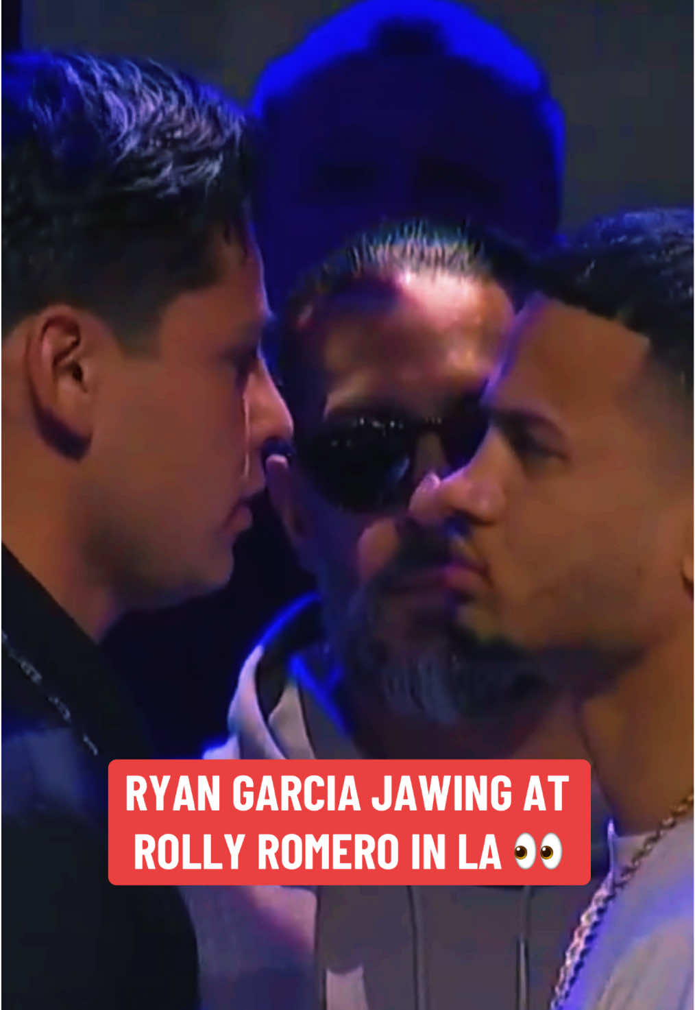 #RyanGarcia and #RollyRomero #faceoff in #LosAngeles 👀 #GarciaRomero (via @DAZNBoxing) #boxing #combatsports 