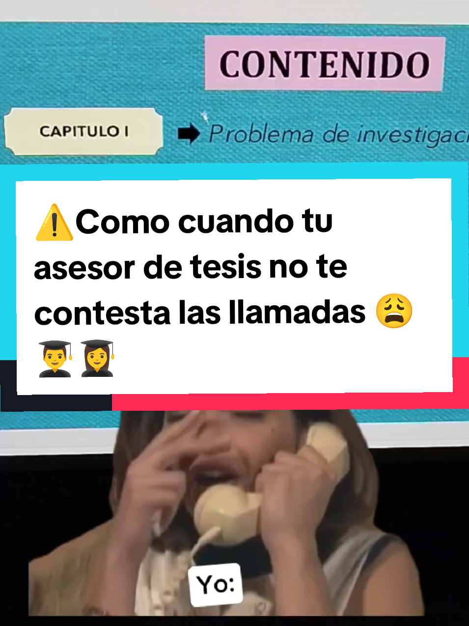 Cuando tu asesor no te contesta las llamadas 🥲👩‍🎓👨‍🎓 #humor #tesis #investigacion 