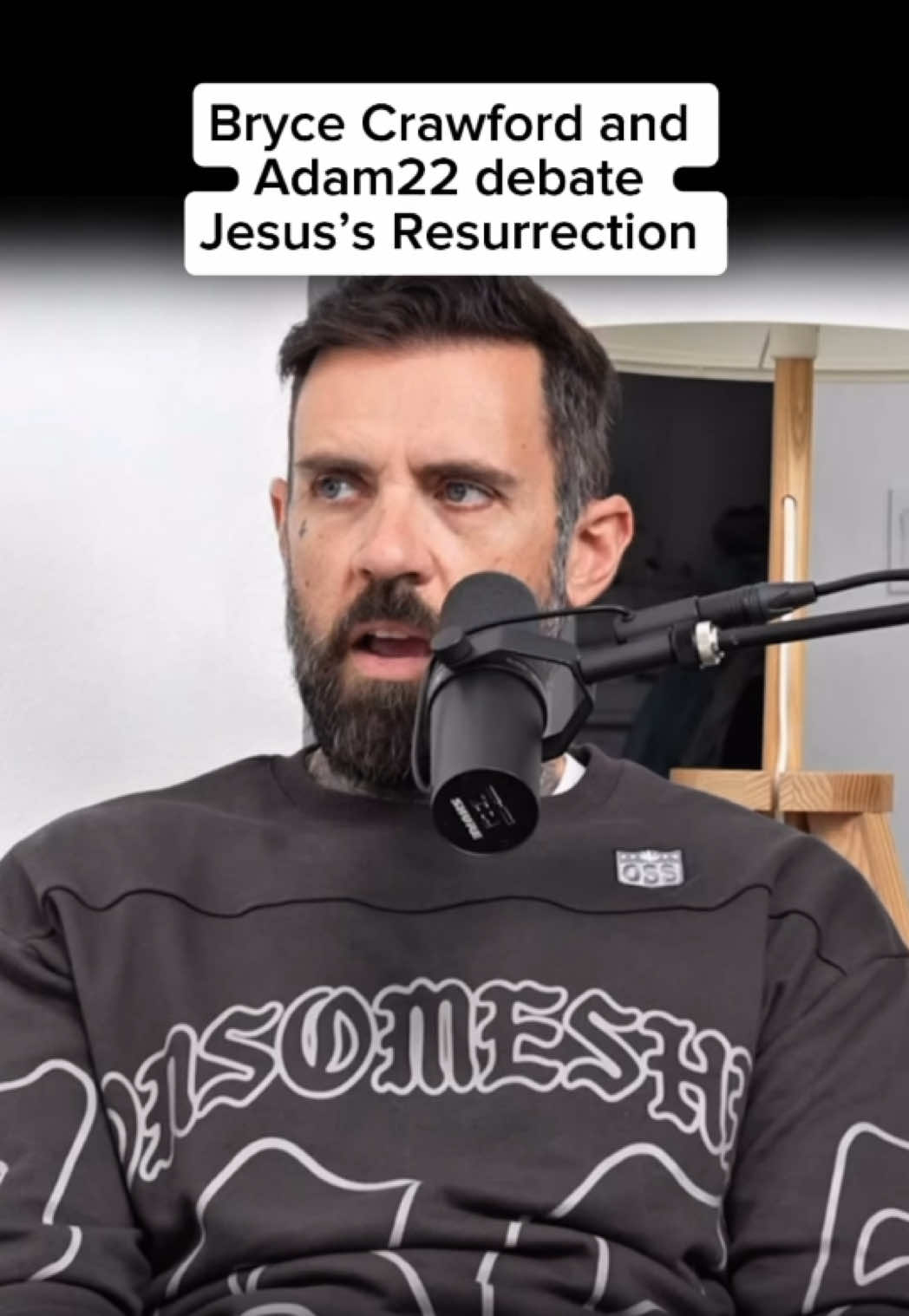 Bryce Crawford explains why Jesus is real to Adam22 #adam22 #brycecrawford #jesus #resurrection #fyp #viral #trending #dailyjesus 