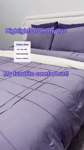 #LIVEhighlights #TikTokLIVE #LIVE #comforterser #livnco #beddingset 