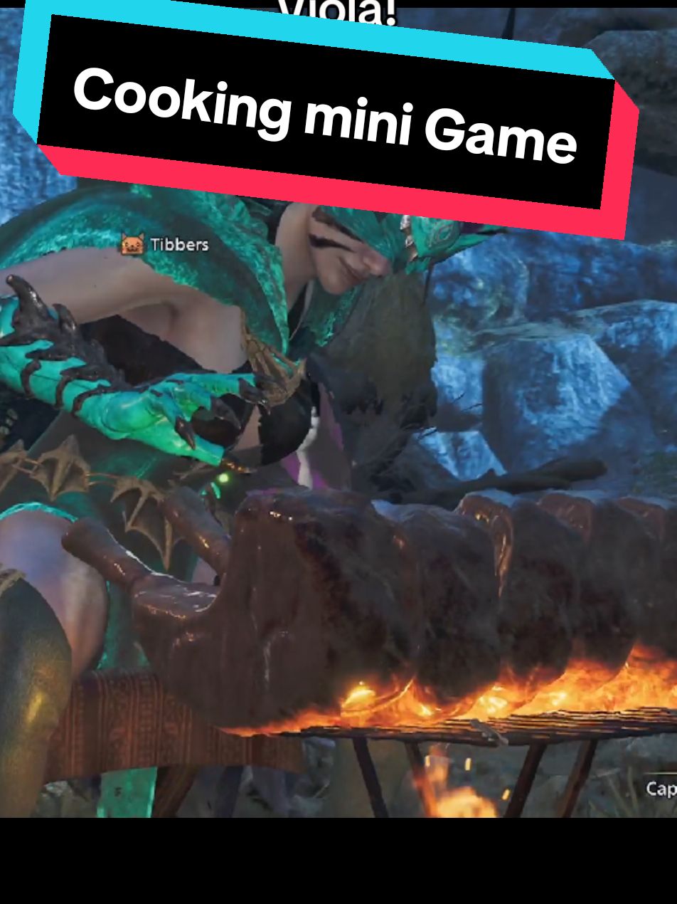 Though stamina drain isn't that bad since we don't have the guiding lands, and can cook a full meal in 1.2 seconds. #monsterhunter #mhwilds #monsterhunterwilds 