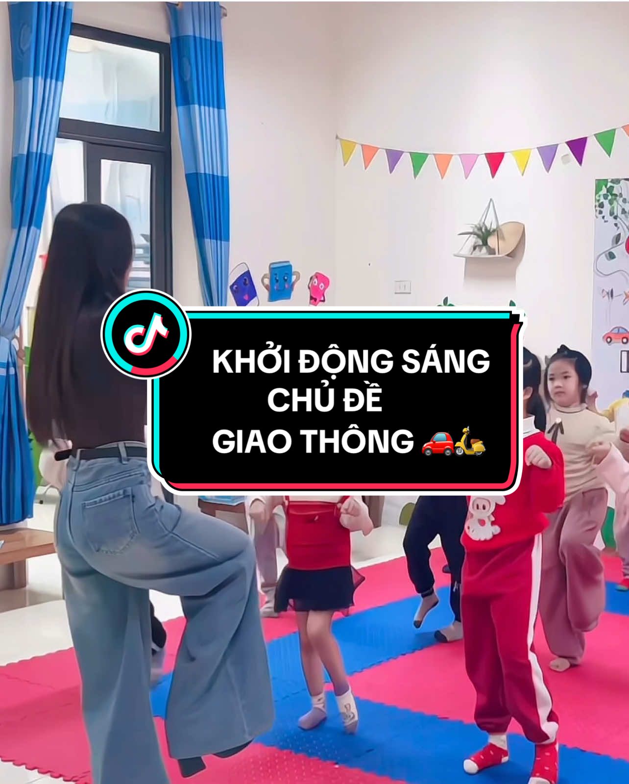 Khởi động sáng chủ đề giao thông 🚗🛵#giaovienmamnon #giaoanmamnonhay #sangkienkinhnghiemmamnon #trending 