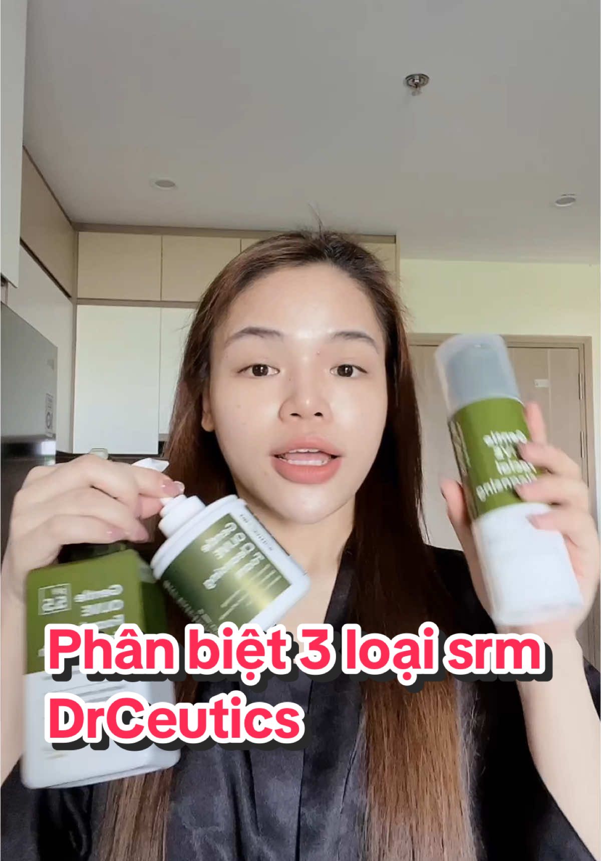 Phân biệt 3 loại srm DrCeutics. Cá nhân tui lười nên tui thích phiên bản tạo bọt nhất 🤣 #nganeee #BeautyTok #reviewlamdep #skincare 