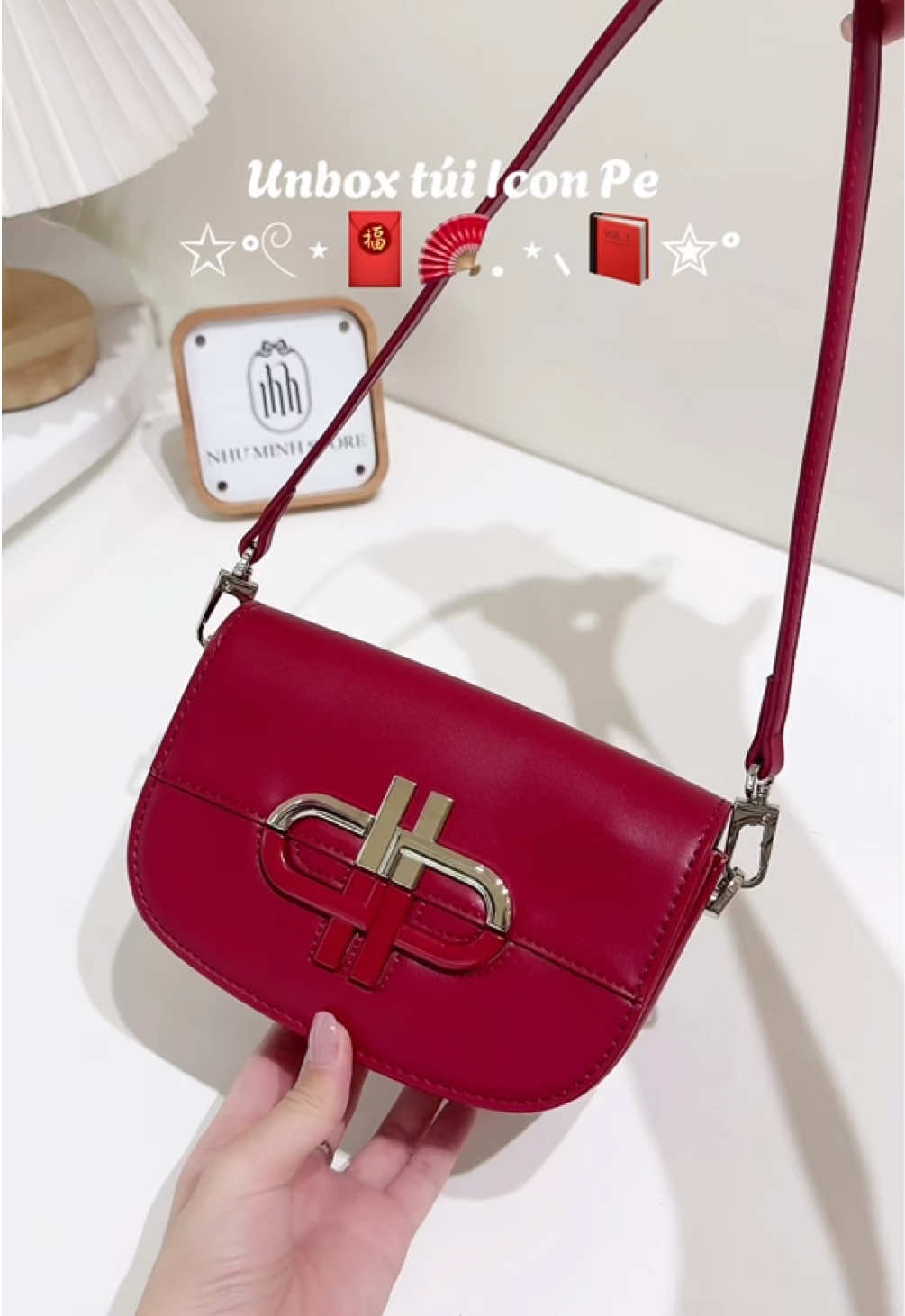 Unbox túi icon đỏ #xh #nhuminhstore #tuimini #tuichio2nd #xuhuong #tuixach 
