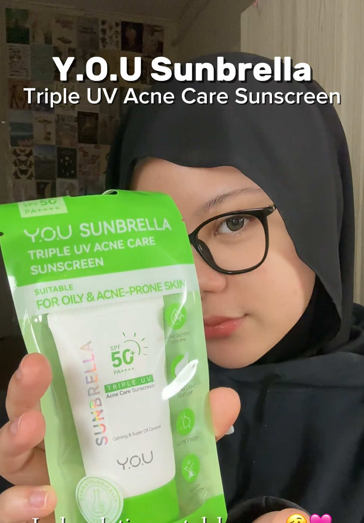 Sunscreen dari @YOU Beauty Malaysia legit penyelamat skin I before raya nanti! ☘️ #YOUbeautyMY #YOUSUNBRELLA #SunscreenViral